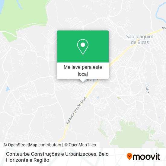 Conteurbe Construções e Urbanizacoes mapa