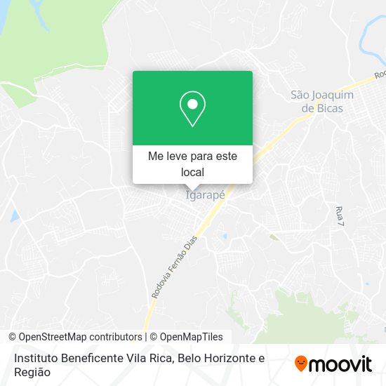 Instituto Beneficente Vila Rica mapa