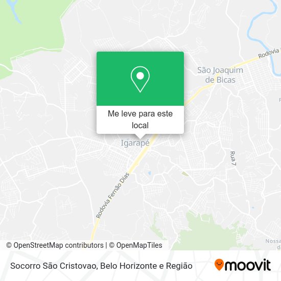 Socorro São Cristovao mapa