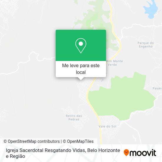 Igreja Sacerdotal Resgatando Vidas mapa