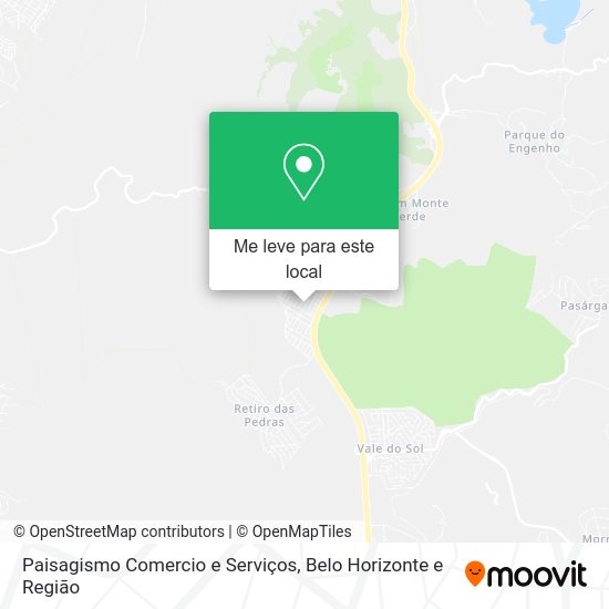 Paisagismo Comercio e Serviços mapa