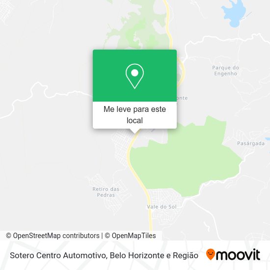 Sotero Centro Automotivo mapa