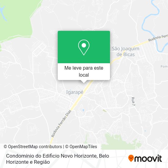 Condomínio do Edificio Novo Horizonte mapa
