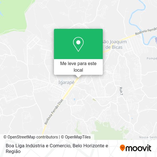 Boa Liga Indústria e Comercio mapa