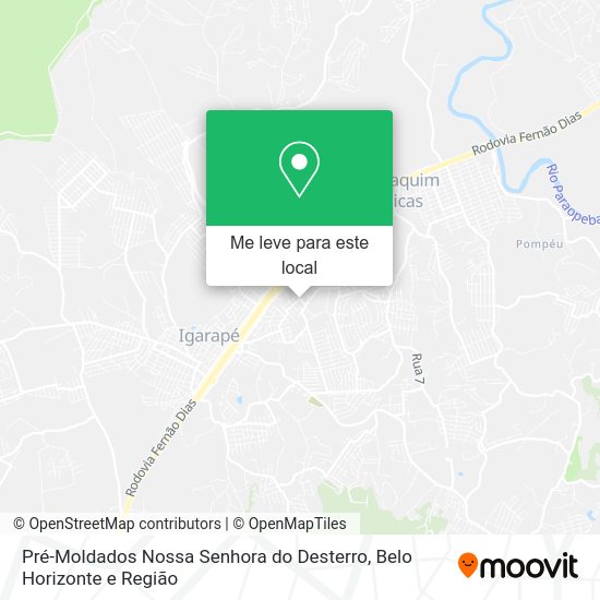 Pré-Moldados Nossa Senhora do Desterro mapa