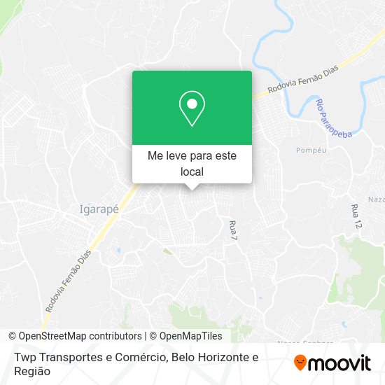 Twp Transportes e Comércio mapa