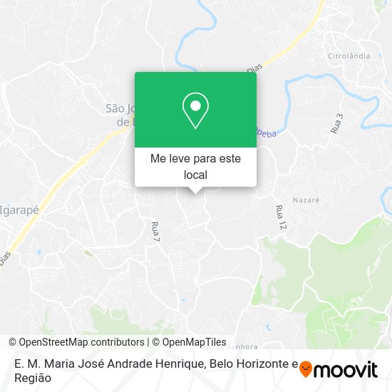 E. M. Maria José Andrade Henrique mapa
