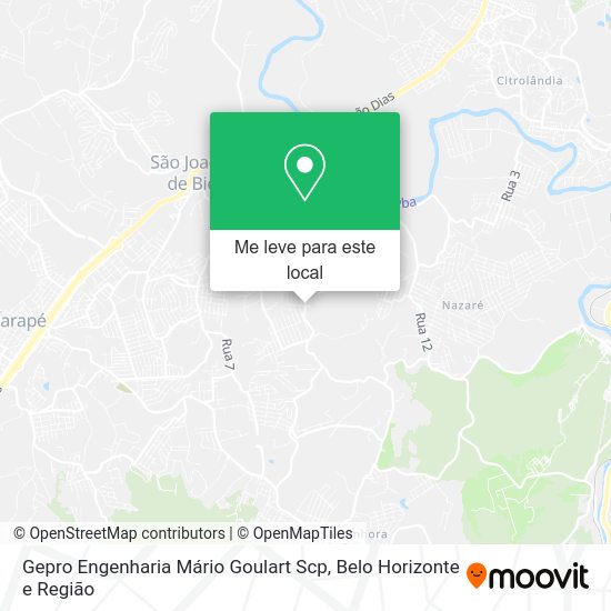 Gepro Engenharia Mário Goulart Scp mapa