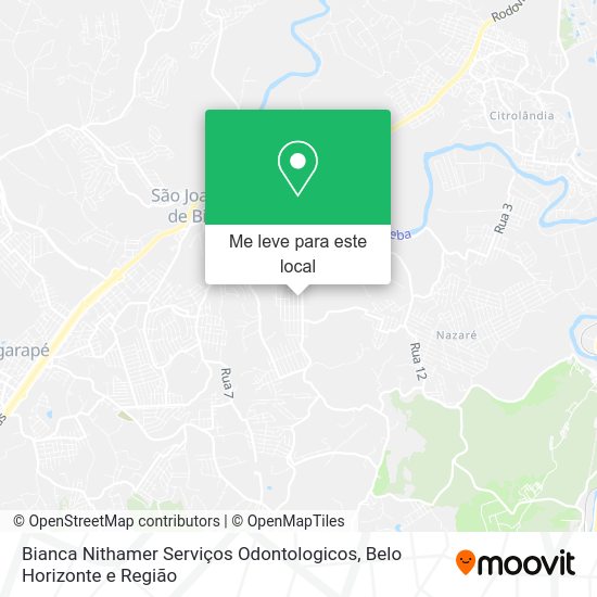Bianca Nithamer Serviços Odontologicos mapa