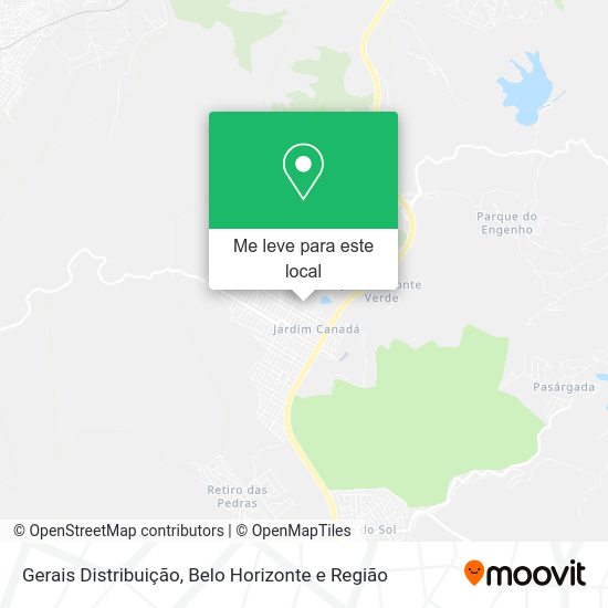 Gerais Distribuição mapa