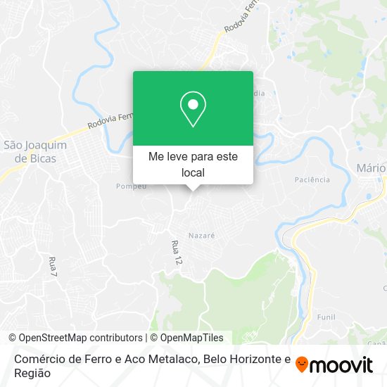 Comércio de Ferro e Aco Metalaco mapa