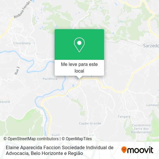 Elaine Aparecida Faccion Sociedade Individual de Advocacia mapa