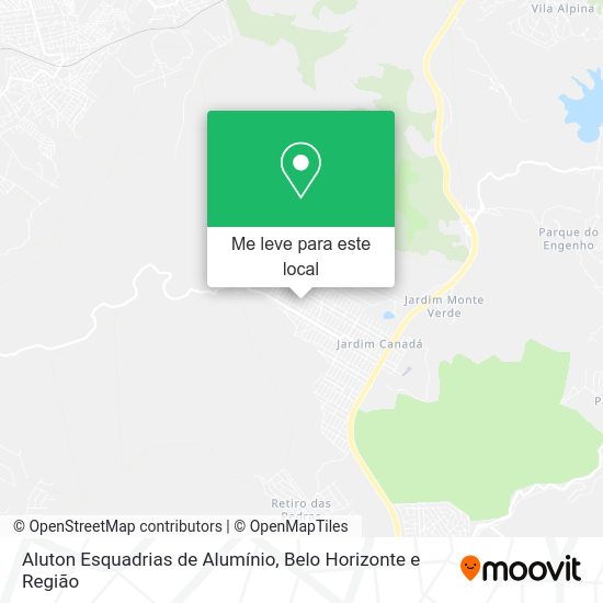 Aluton Esquadrias de Alumínio mapa
