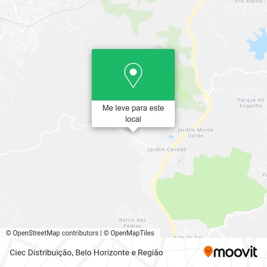 Ciec Distribuição mapa