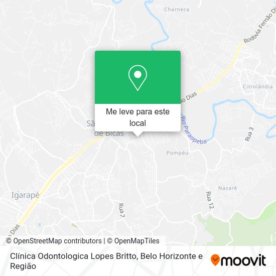 Clínica Odontologica Lopes Britto mapa