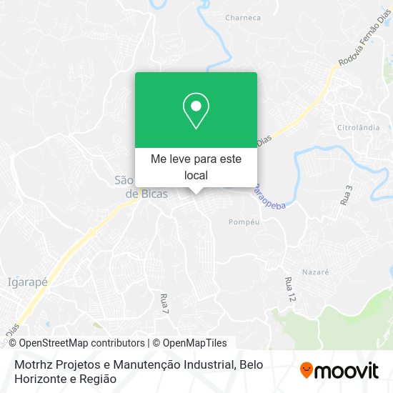 Motrhz Projetos e Manutenção Industrial mapa