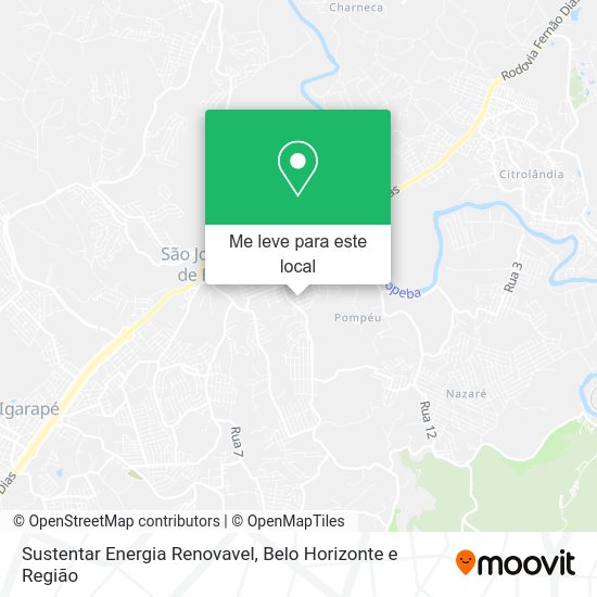 Sustentar Energia Renovavel mapa