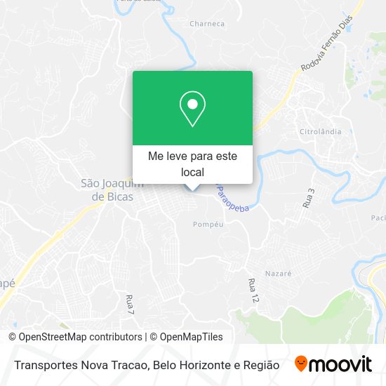 Transportes Nova Tracao mapa