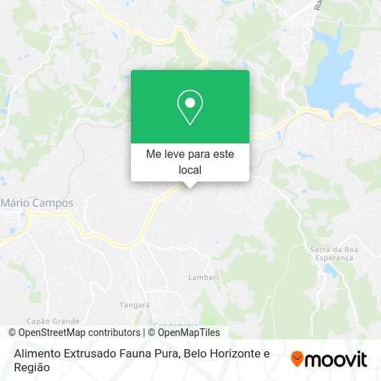 Alimento Extrusado Fauna Pura mapa