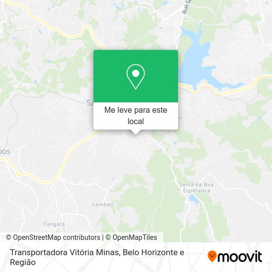 Transportadora Vitória Minas mapa