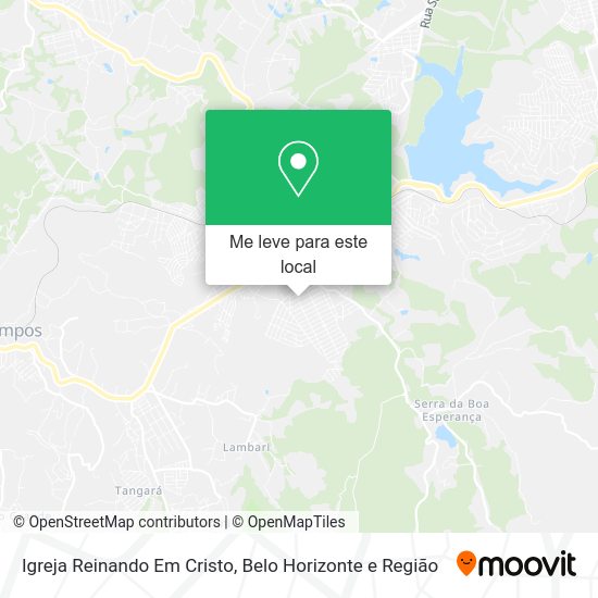 Igreja Reinando Em Cristo mapa