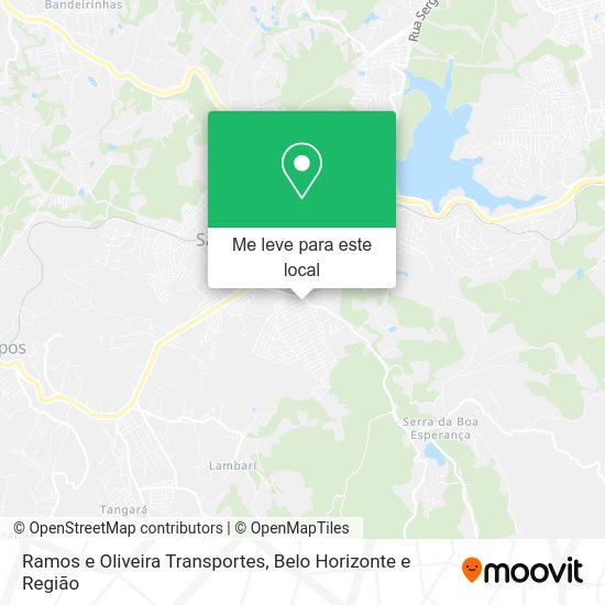 Ramos e Oliveira Transportes mapa