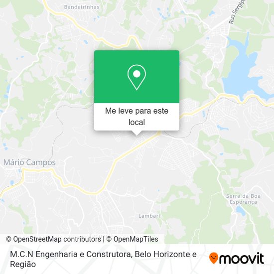 M.C.N Engenharia e Construtora mapa