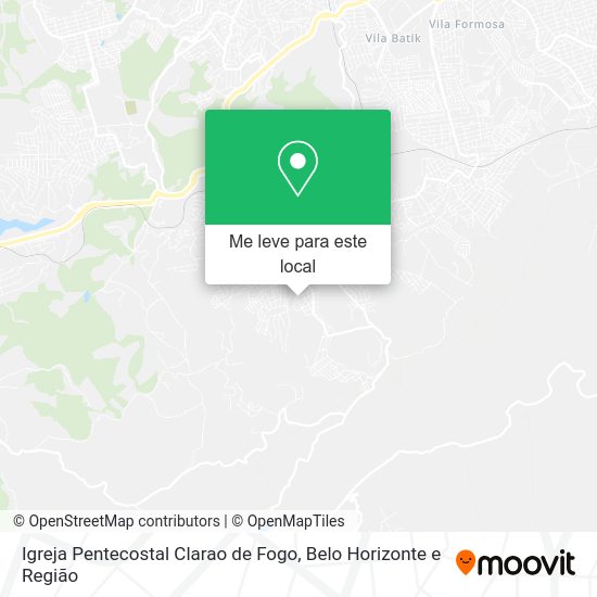 Igreja Pentecostal Clarao de Fogo mapa