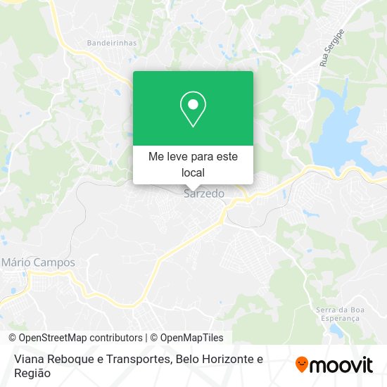 Viana Reboque e Transportes mapa