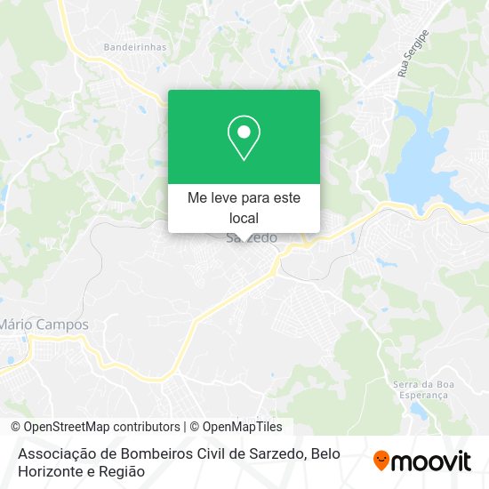 Associação de Bombeiros Civil de Sarzedo mapa