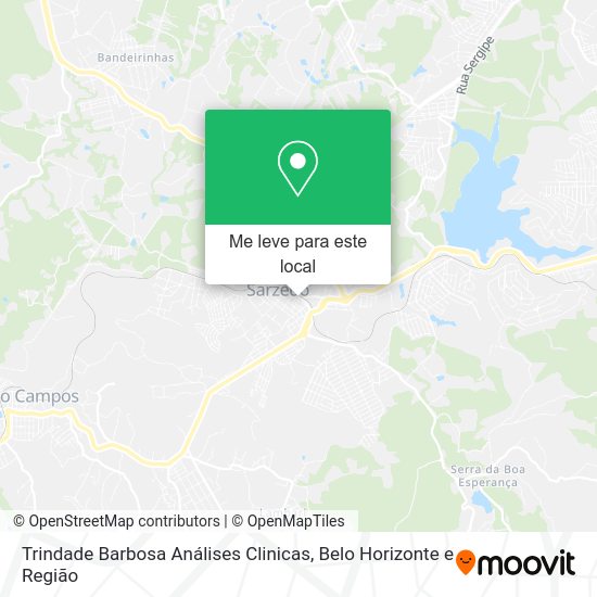 Trindade Barbosa Análises Clinicas mapa