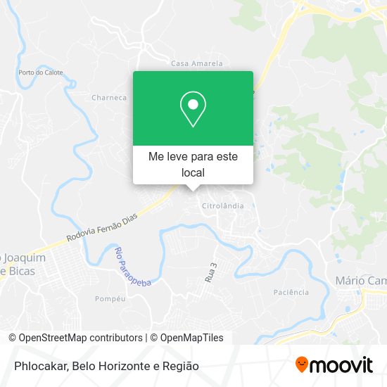 Phlocakar mapa