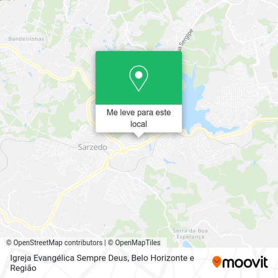 Igreja Evangélica Sempre Deus mapa