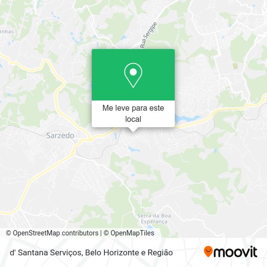 d' Santana Serviços mapa