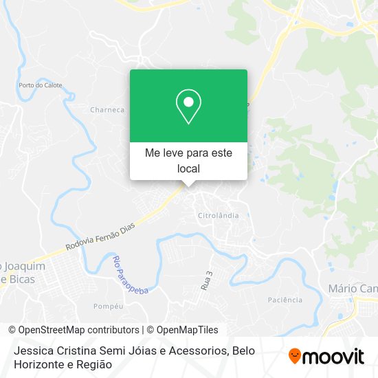 Jessica Cristina Semi Jóias e Acessorios mapa