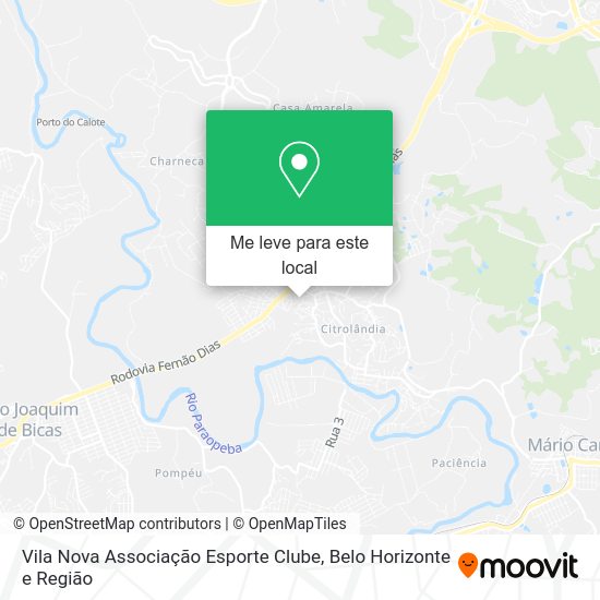 Vila Nova Associação Esporte Clube mapa