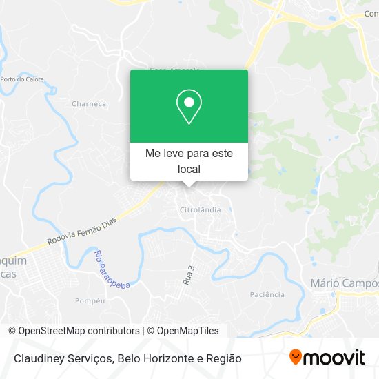 Claudiney Serviços mapa