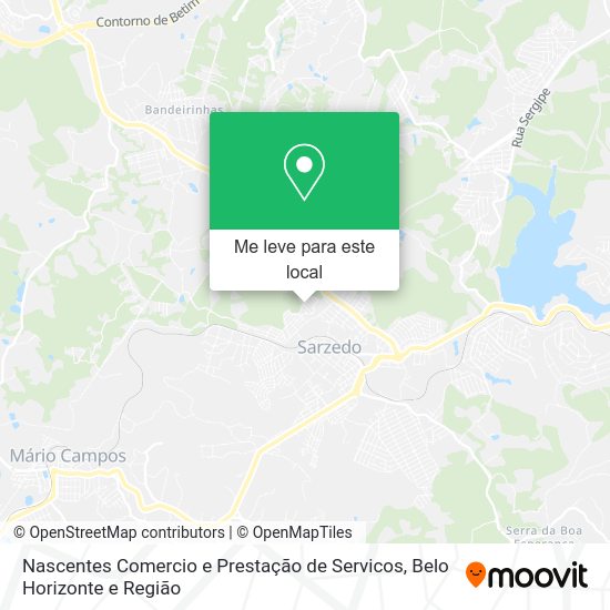Nascentes Comercio e Prestação de Servicos mapa