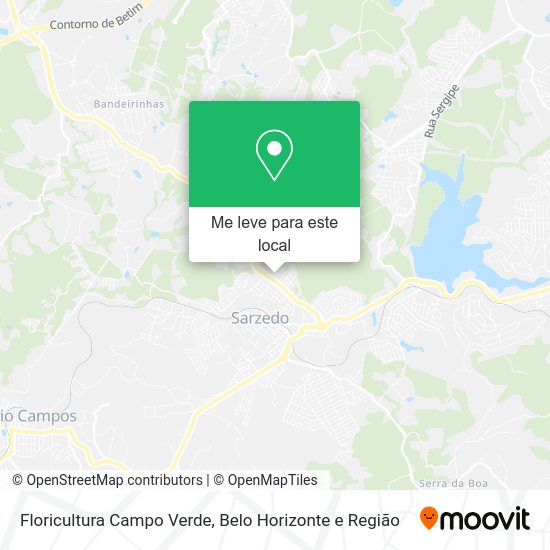 Floricultura Campo Verde mapa