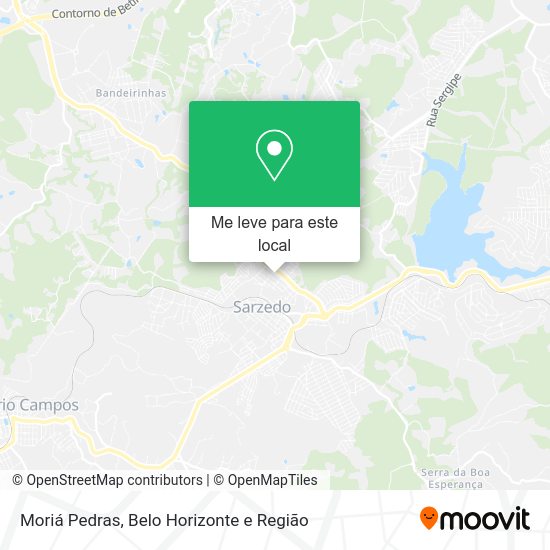 Moriá Pedras mapa