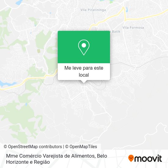 Mme Comércio Varejista de Alimentos mapa