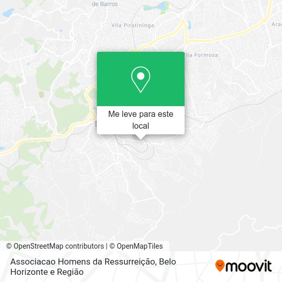 Associacao Homens da Ressurreição mapa
