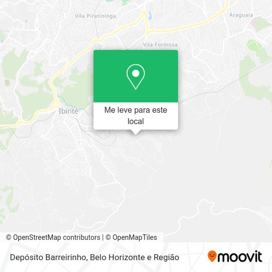 Depósito Barreirinho mapa