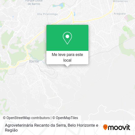 Agroveterinária Recanto da Serra mapa