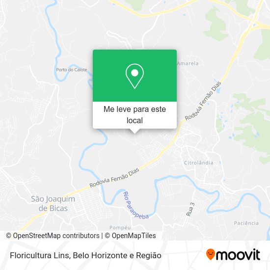 Floricultura Lins mapa