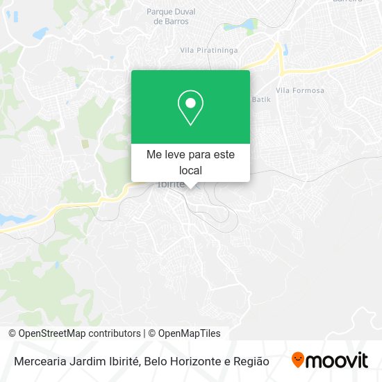 Mercearia Jardim Ibirité mapa