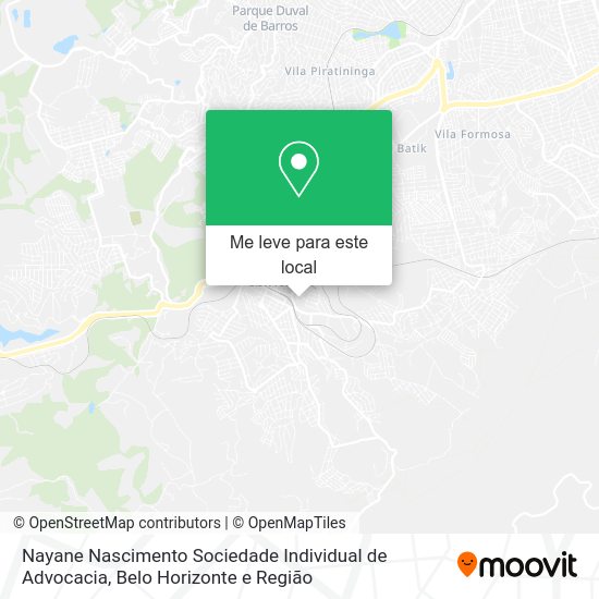 Nayane Nascimento Sociedade Individual de Advocacia mapa