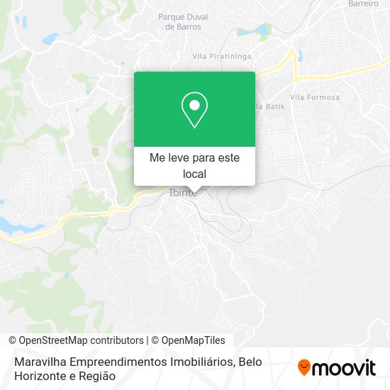 Maravilha Empreendimentos Imobiliários mapa