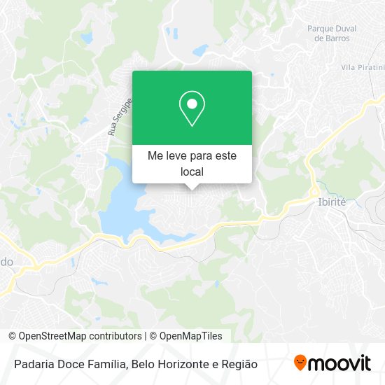 Padaria Doce Família mapa
