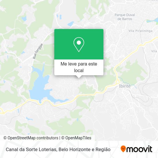Canal da Sorte Loterias mapa